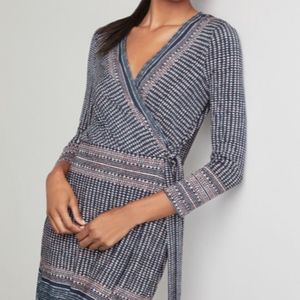 Printed Wrap Dress